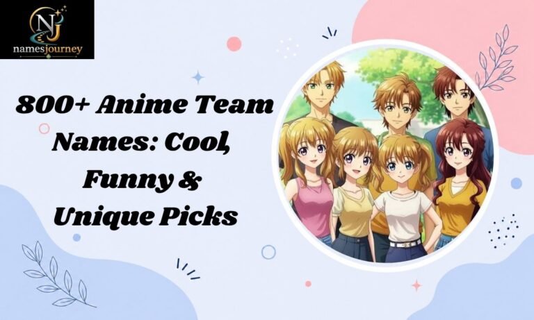 Anime Team Names