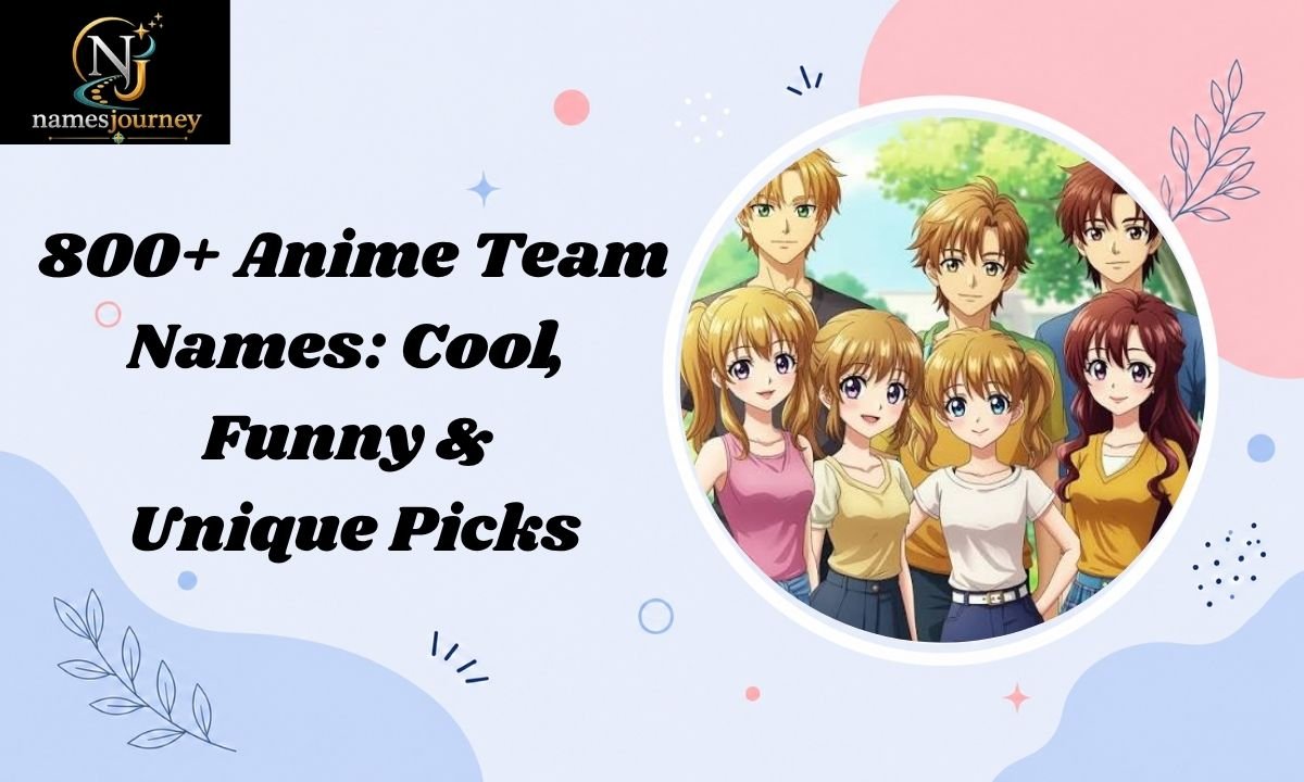 Anime Team Names