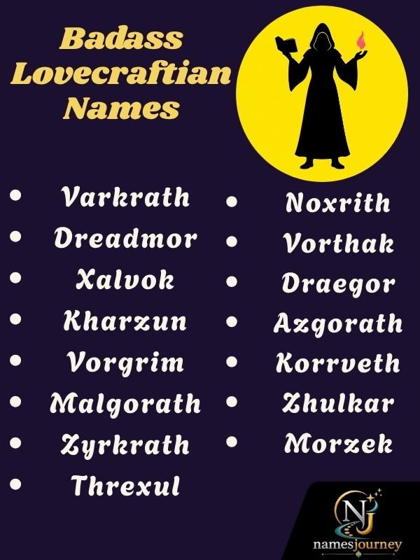 Badass Lovecraftian Names