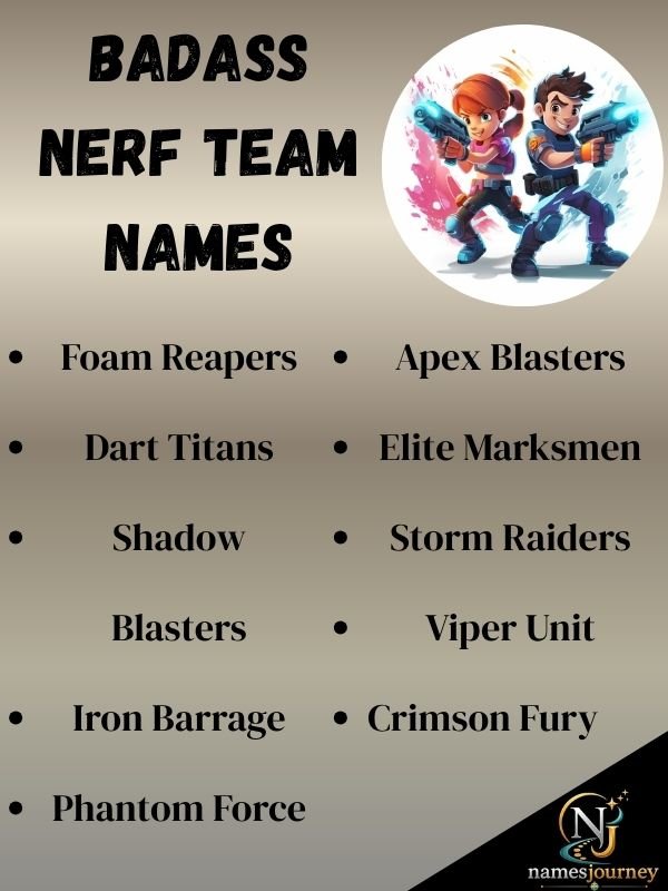 Badass Nerf Team Names