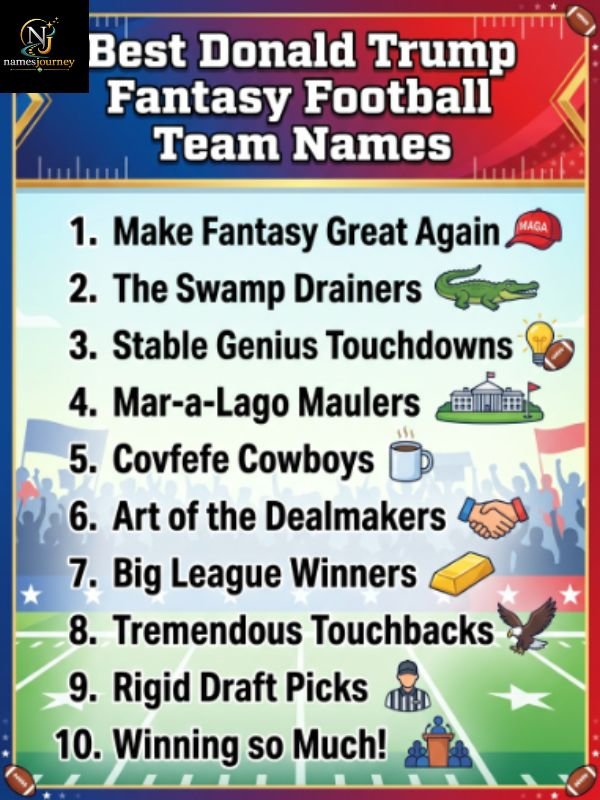 Best Donald Trump Fantasy Football Team Names