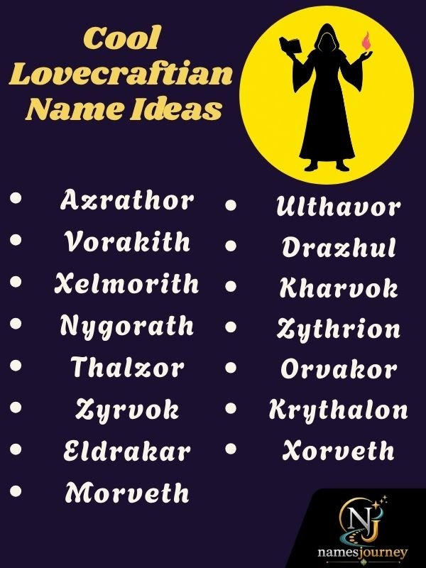 Cool Lovecraftian Name Ideas