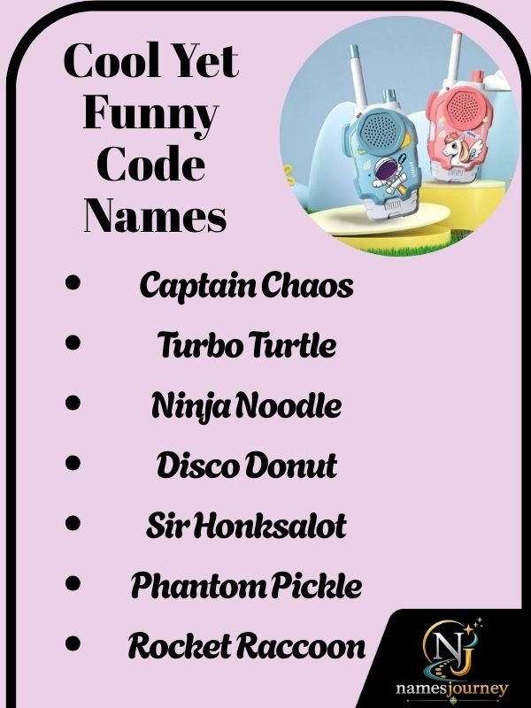 Cool Yet Funny Code Names