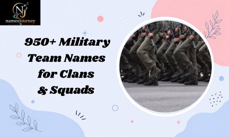 Military Team Names