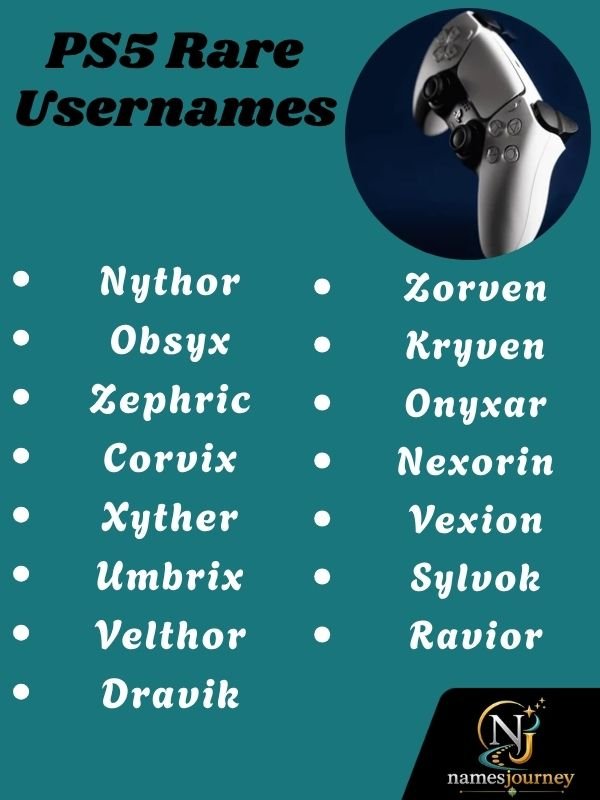 PS5 Rare Usernames