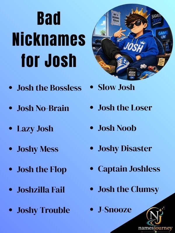Bad Nicknames for Josh