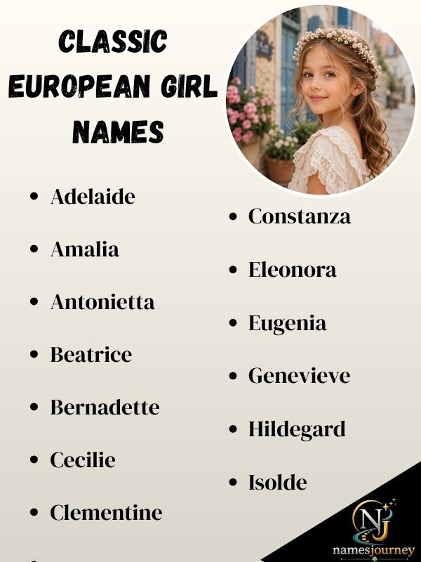 Classic European Girl Names