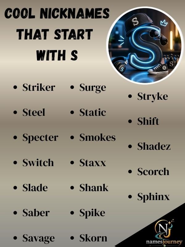 Cool Nicknames That Start With S