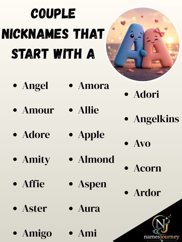 Couple Nicknames That Start With A