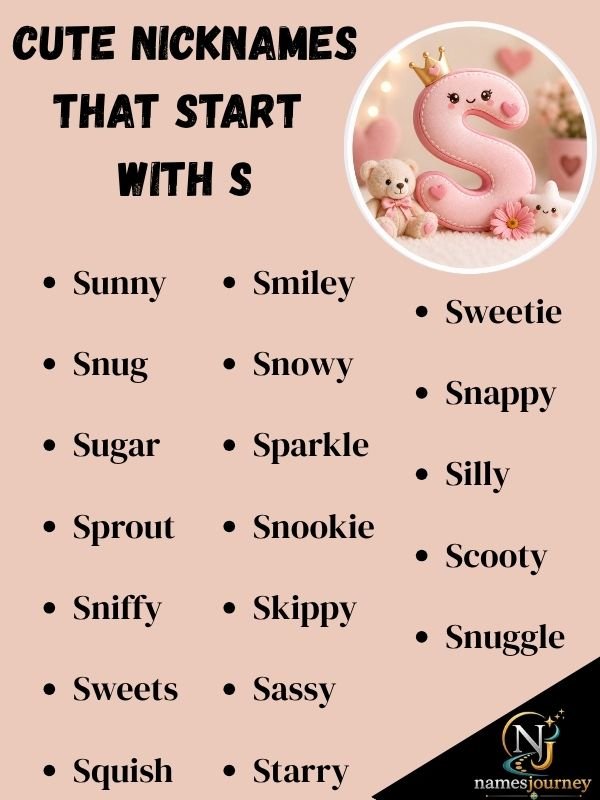 Cute Nicknames That Start With S