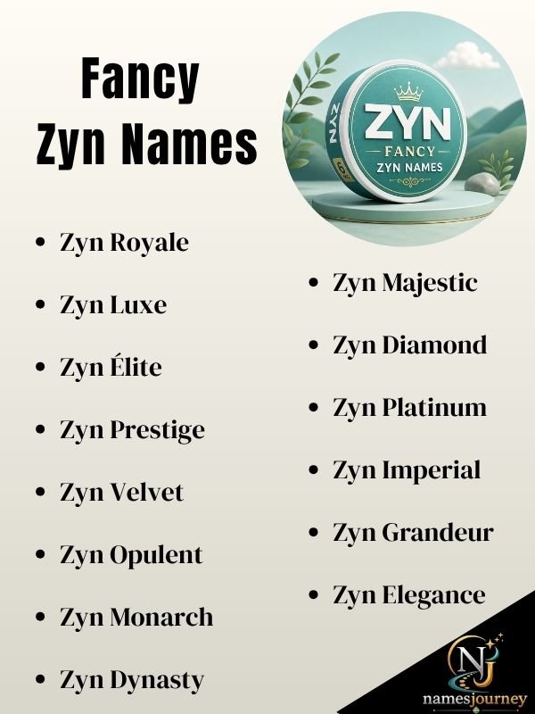 Fancy Zyn Names