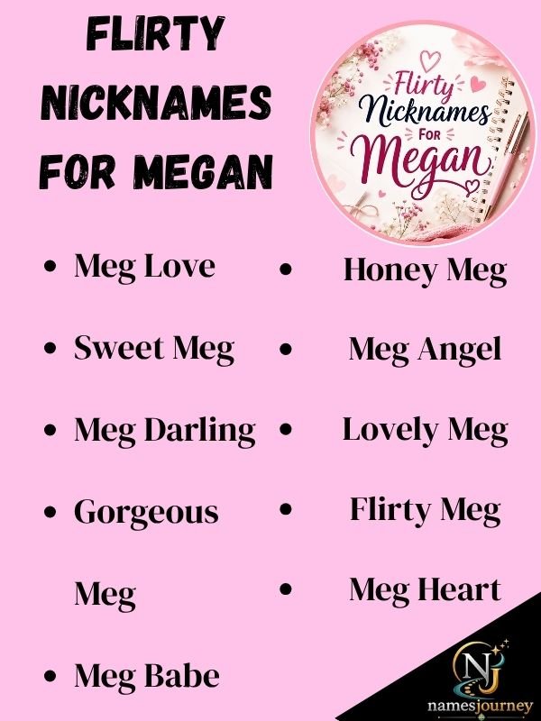 Flirty Nicknames For Megan