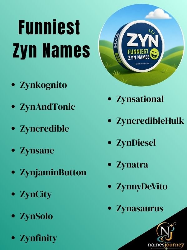 Funniest Zyn Names