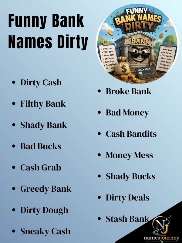 Funny Bank Names Dirty