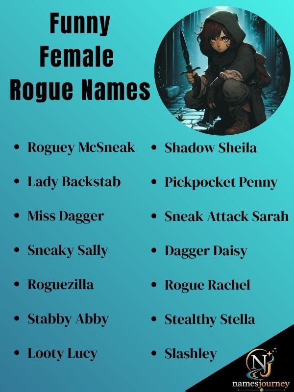 Funny Female Rogue Names