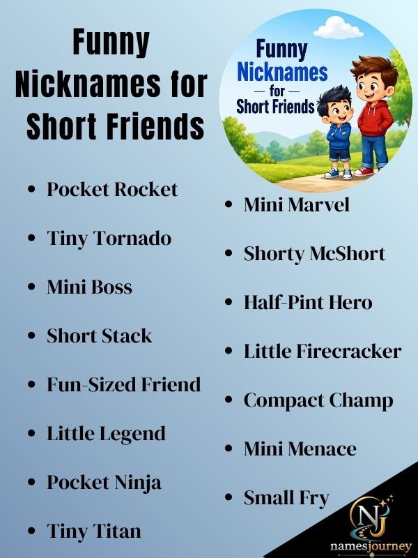 Funny Nicknames for Short Friends