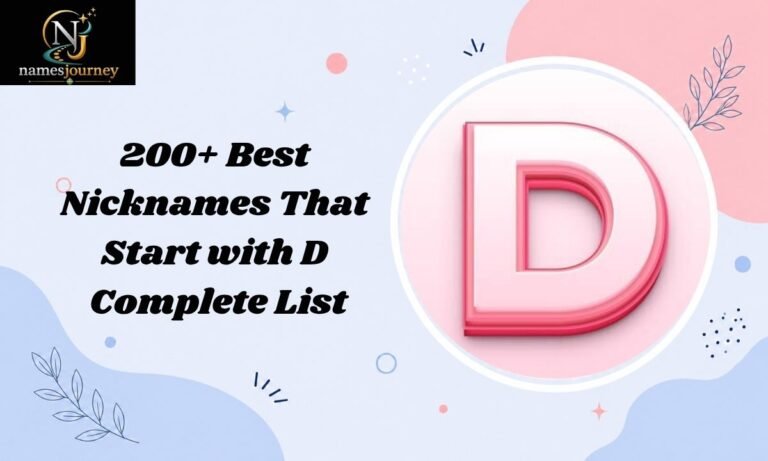Nicknames That Start with D