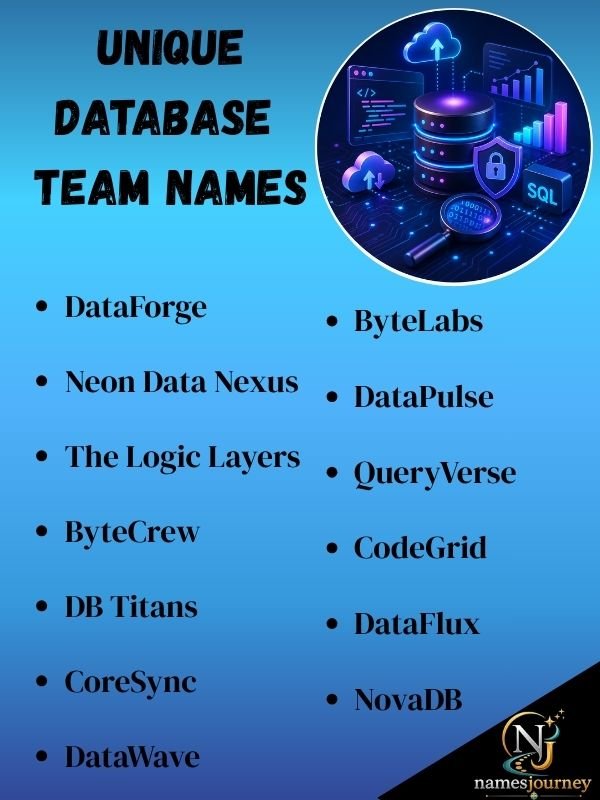 Unique Database Team Names